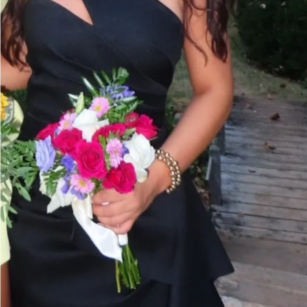 Elegant Black One-Shoulder Dress